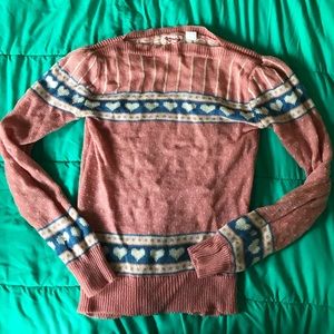 Vintage Romantiqué Pink sweater, 80s baby!